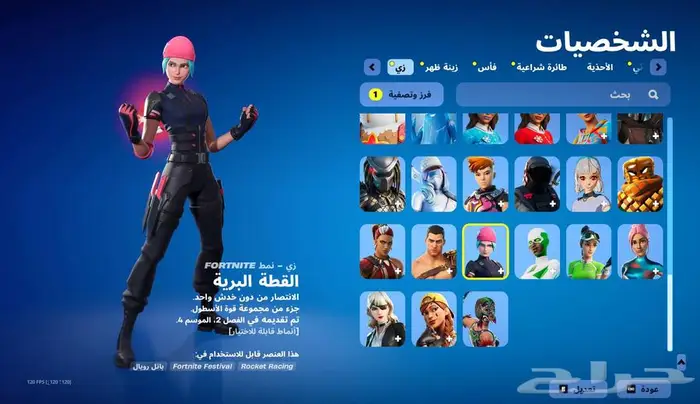 حساب فورت نايت وايلد كات 1