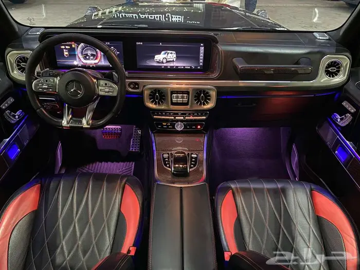 مرسيدس G63 موديل 2019 اسود ماشيه 150الف كم 9