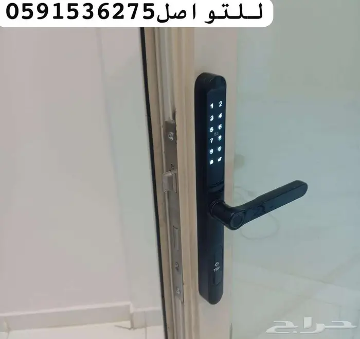 قفل باب المونيوم قفل باب ذكي - باب ذكي المونيوم 1