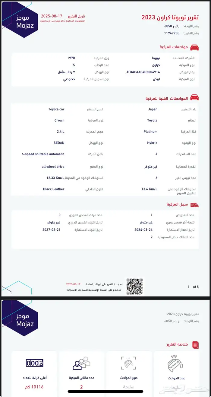 تويوتا كراون ماجستنا 2023 شبه جديد 34
