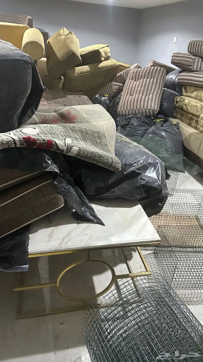 اثاث كنبات مجلس للبيع جديده وقديمه مجموعة للبيع 3