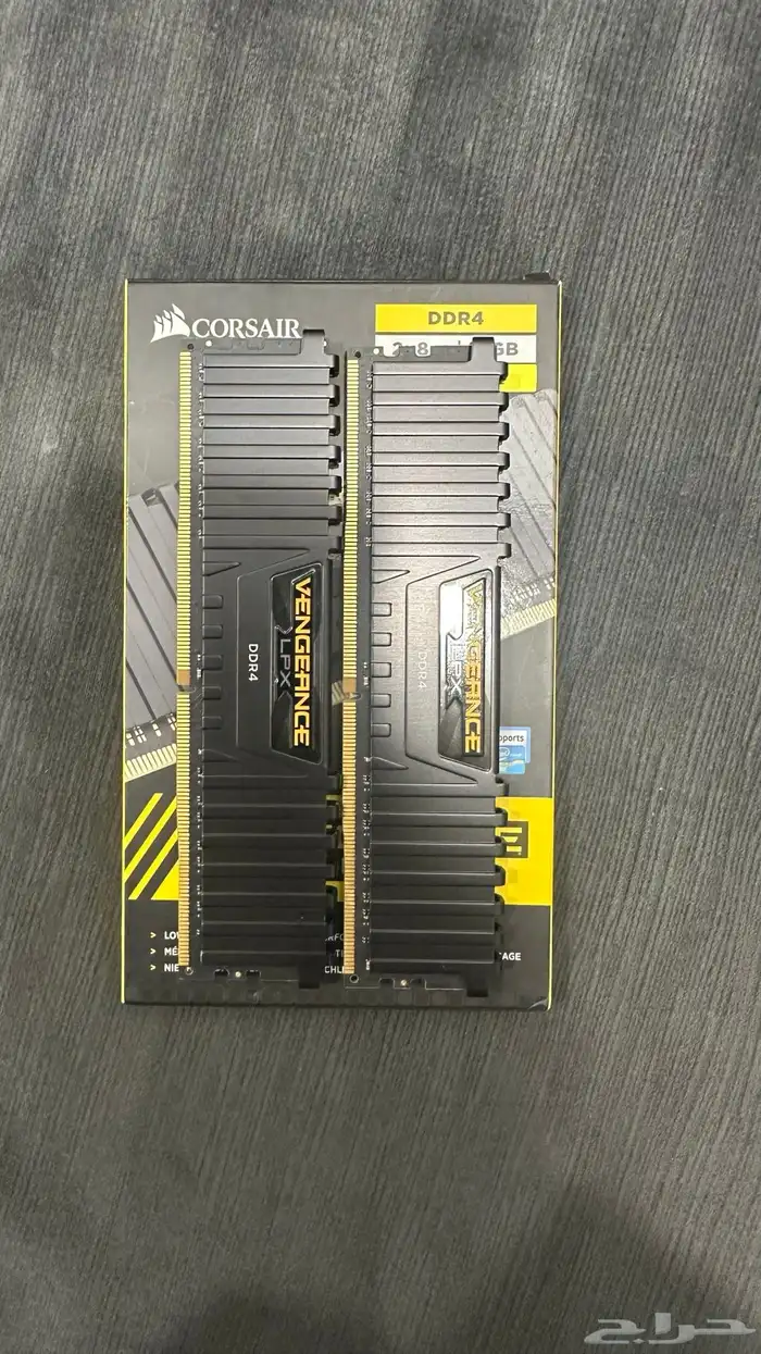 رامات Corsair DDR4 (8x2) 16GB 3200MHz CL16   نظيفة جدا 0