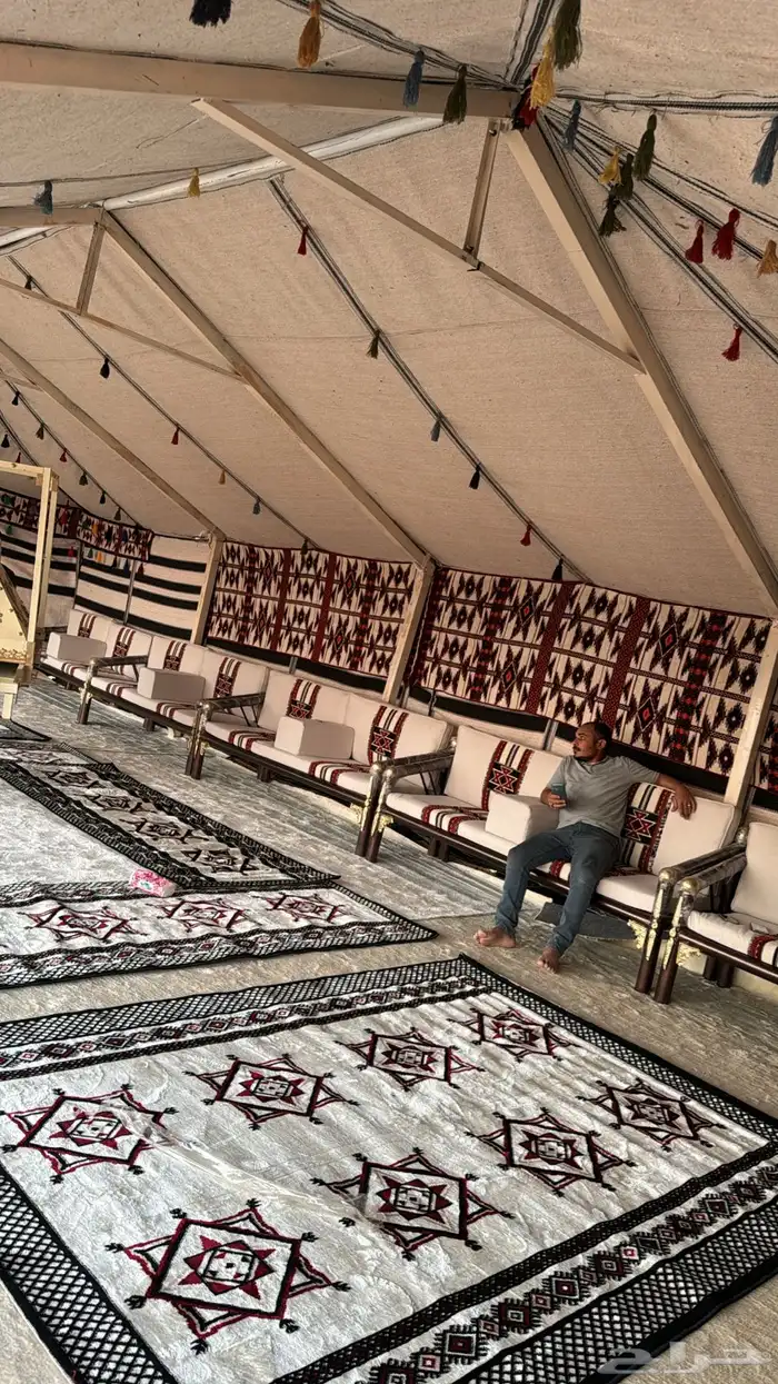 بيوت شعر جديدة ابيض واسود جميع المقاسات وخيم 28
