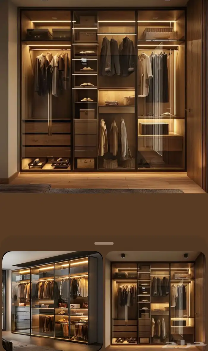 دواليب مودرن وعملية لجميع الغرف   تصميم حسب الطلب 0