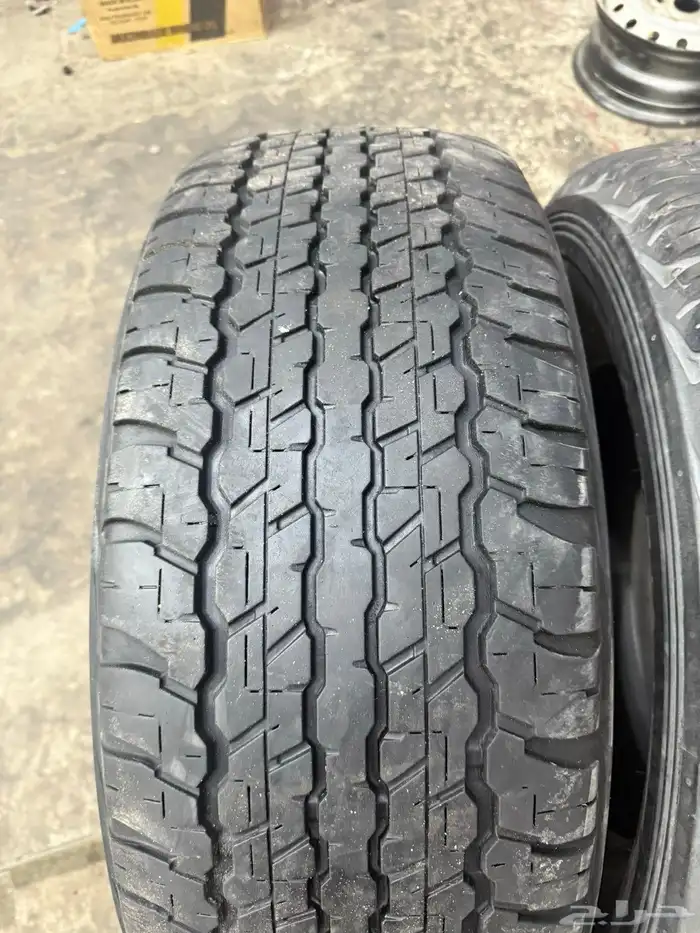275 65 17 كفرات دنلوب مستخدمة نضيفة مشروطة 4