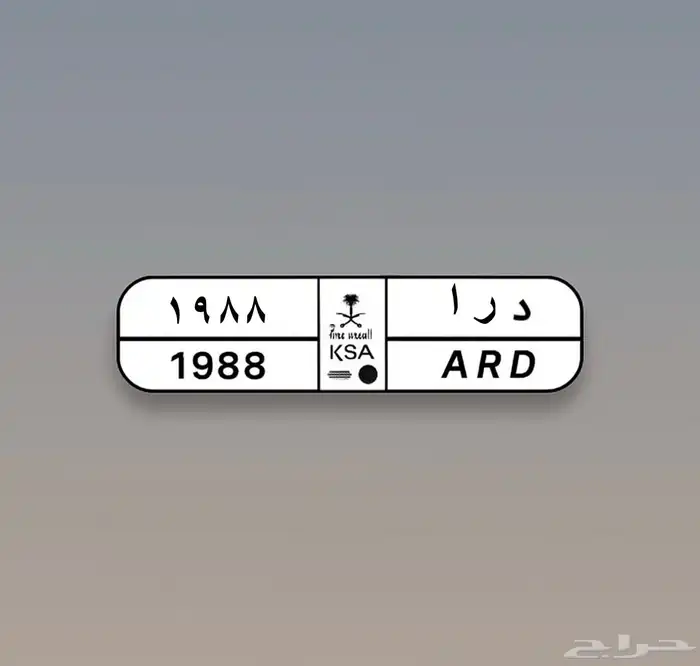 للبيع لوحة مميزه 1988 0