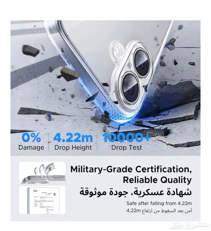 كفر ايفون 17 اصلي شفاف من شركة يوجرين UGREEN 4