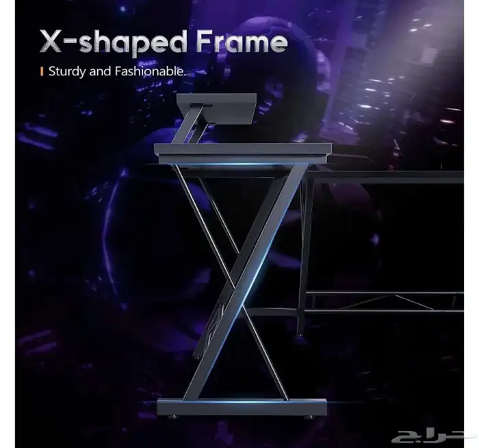 طاولة مكتب بي سي قيمنق سوني علئ شكل L 4