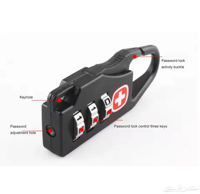قفل صغير رقمي مناسب لشنط السفر و النادي والأسلحة lock 5