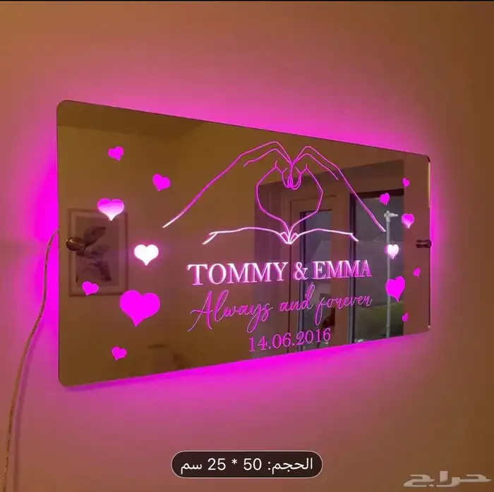 نيون كلادينج طباعه حروف كل الألوان نيون 0