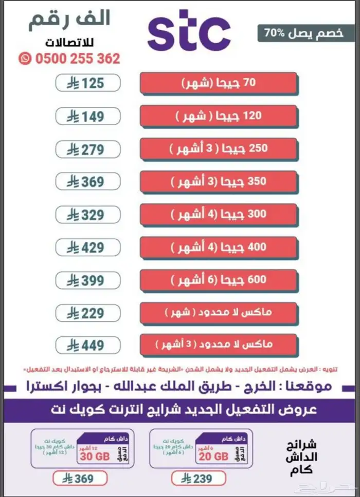 عروض شرايح stc عروض 0