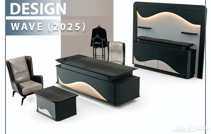 مودرن مكتب العمل اجتماع الاستقبال كنب كرسي مكتب مدراء طقم 61