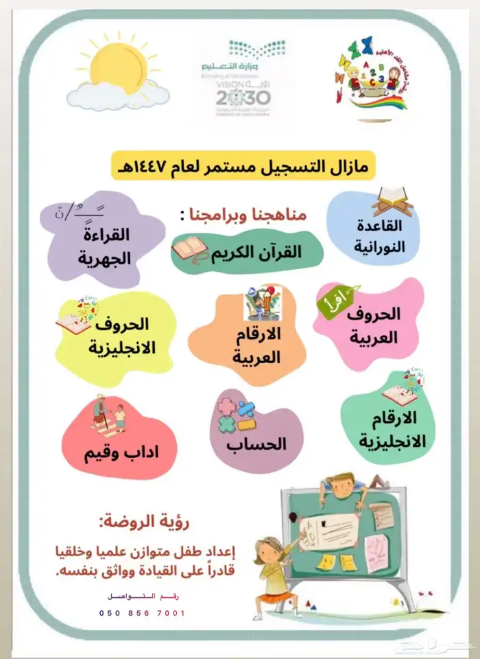 تسجيل روضة مشاعل الغد الأهلي 0