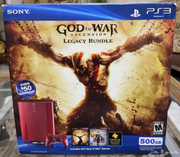 PS3 Super Slim God of War Edition جهاز 0