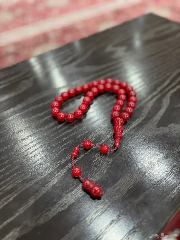 سبحه فاتوران احمر 33 خرزه 0