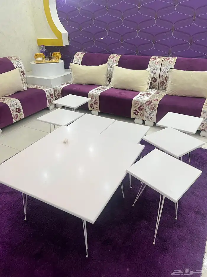 كنب 8 قطع مع طولات 0