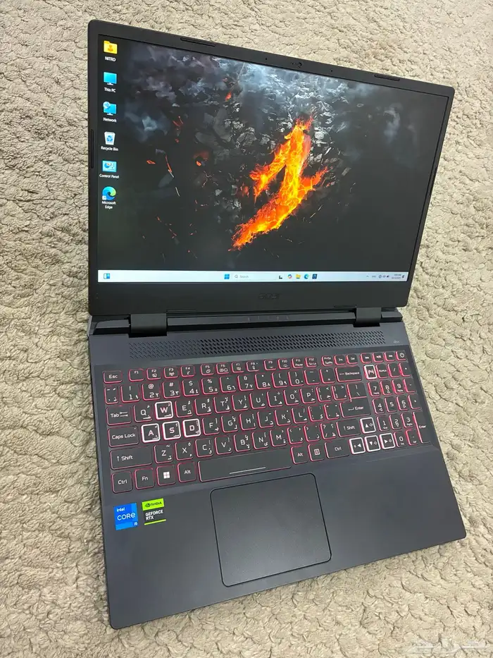 لابتوب قيمنج وتصاميم معالج Core i5 نظيف كارت شاشه RTX2050 2