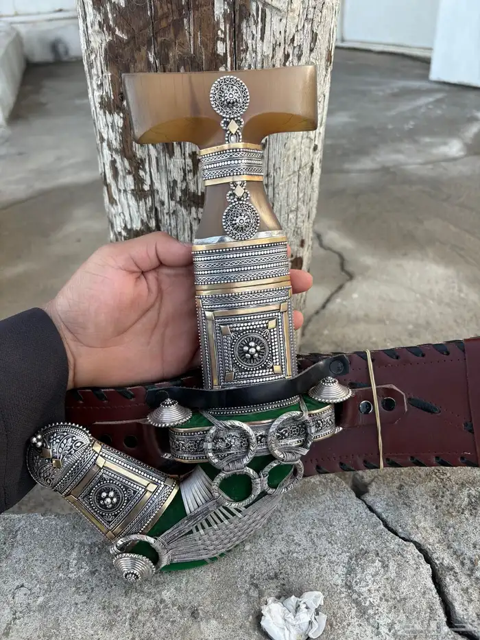 خنجر حك زراف فضه مشروطه 5