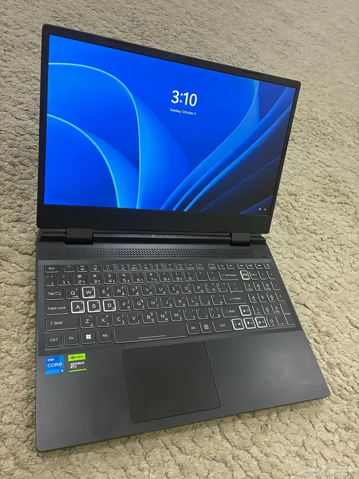 لابتوب قيمنج وتصاميم معالج Core i5 نظيف كارت شاشه RTX2050 7