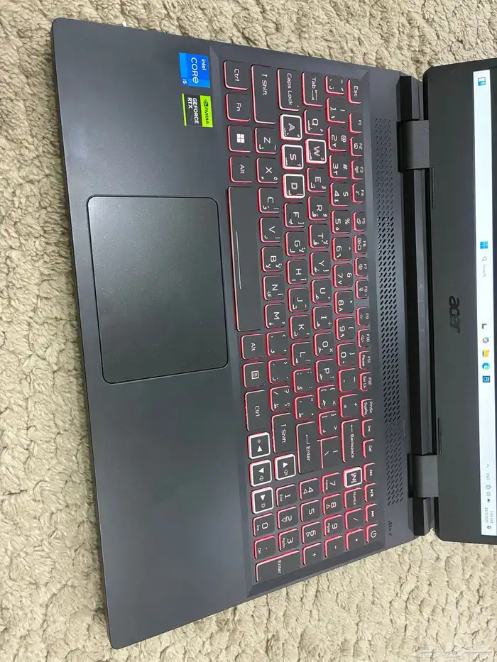 لابتوب قيمنج وتصاميم معالج Core i5 نظيف كارت شاشه RTX2050 3