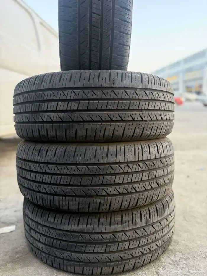 225 55 18 كفرات تايلندي شبة جددتاريخها 24 سليم رقع 1