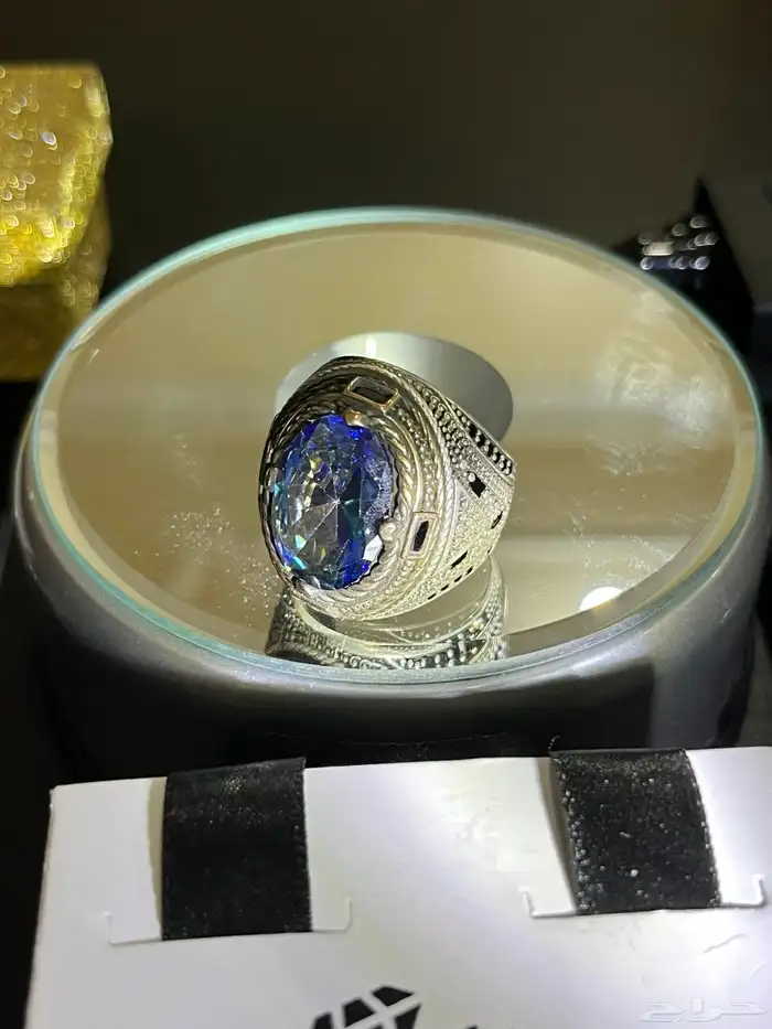 أحجار كريمه طبيعي ومسباح اصلي وفضه ايطالي عيار 925 47