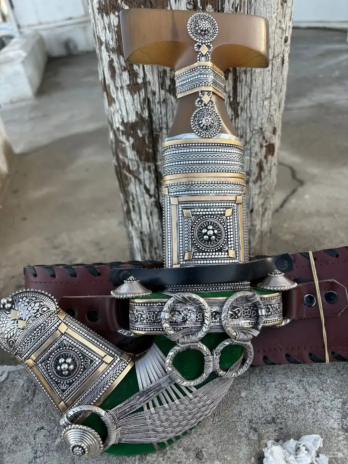 خنجر حك زراف فضه مشروطه 3