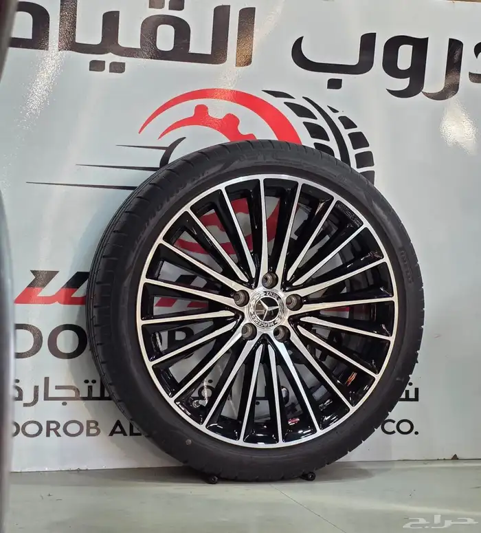 جنوط مرسيدس C200 2024-2025 اصلي وكاله بكفراتها 0