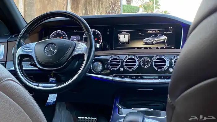 مرسيدس S400 2014 عداد قليل نظيف 13