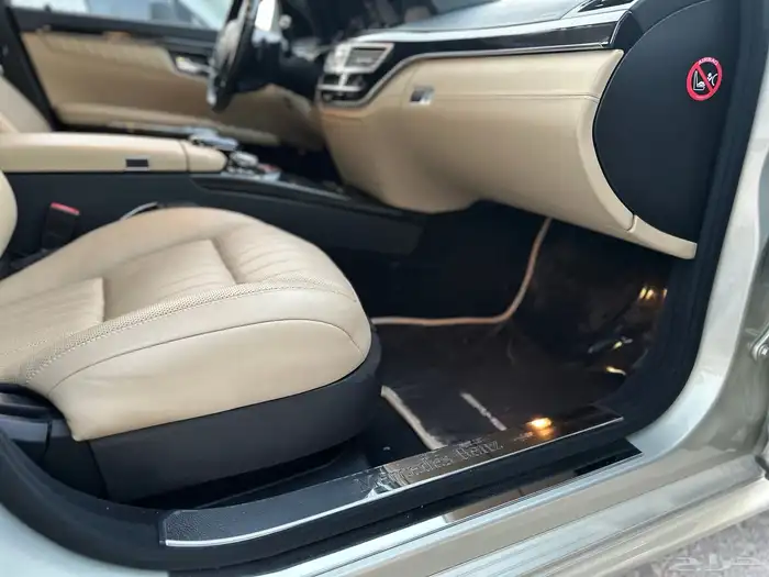 مرسيدس بانوراما مخزن بحالة الوكالة ممشى 77 الف s600 42