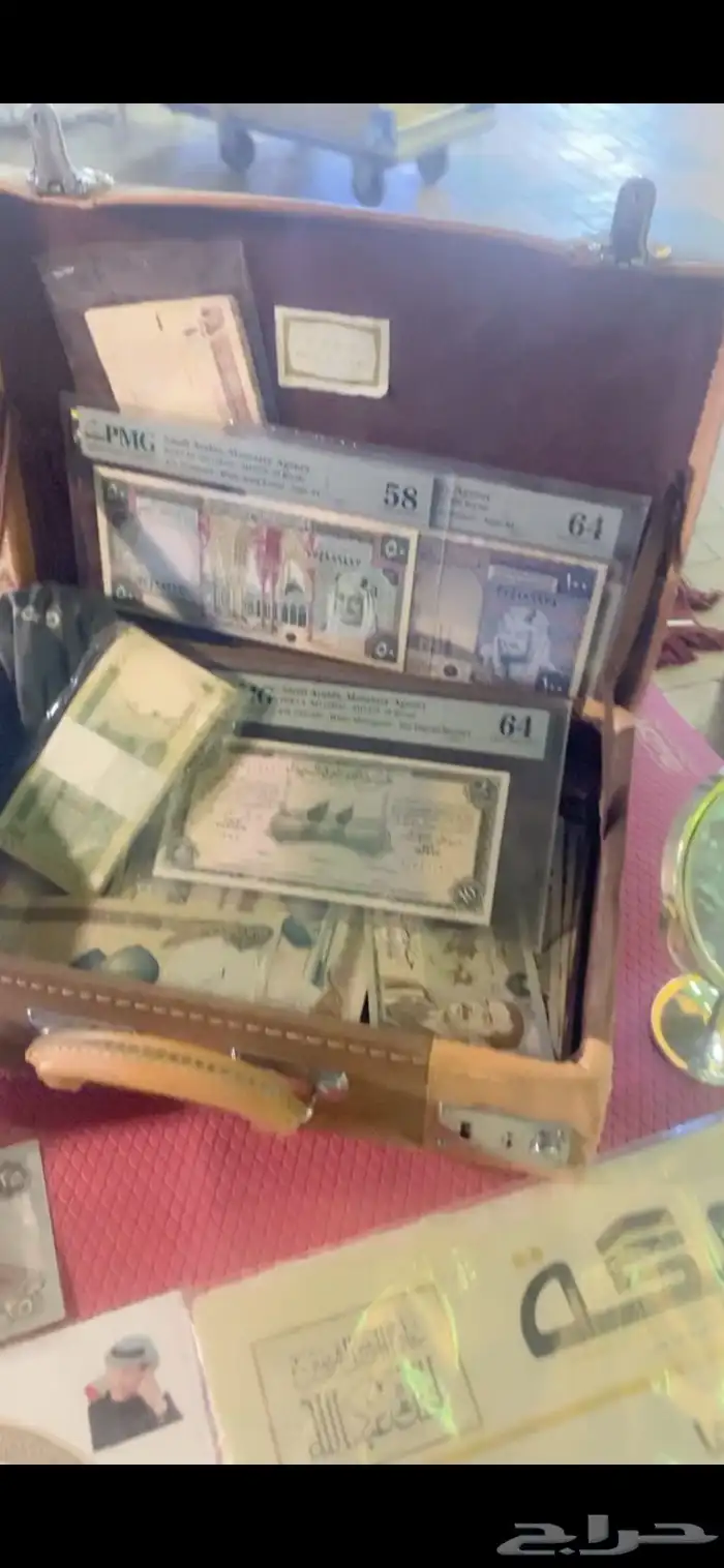 عملات ورقية ومعدنية اصل فضة سعودية تراثية نادره 1