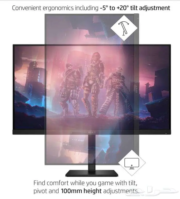 HP OMEN 32q QHD 165Hz IPS 1MS LCD Monitor شاشة العاب 1