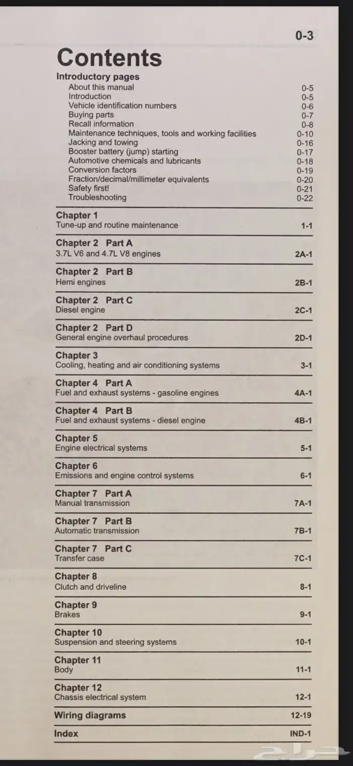 كتيب اصلاح هاينز دودج بيك اب رام 2009-2014 pdf 1