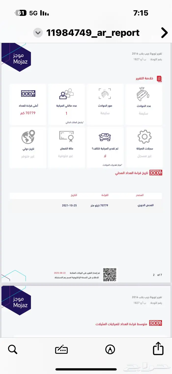 شاص 2016 بريمي فل كامل مخزن ماشي 77 27