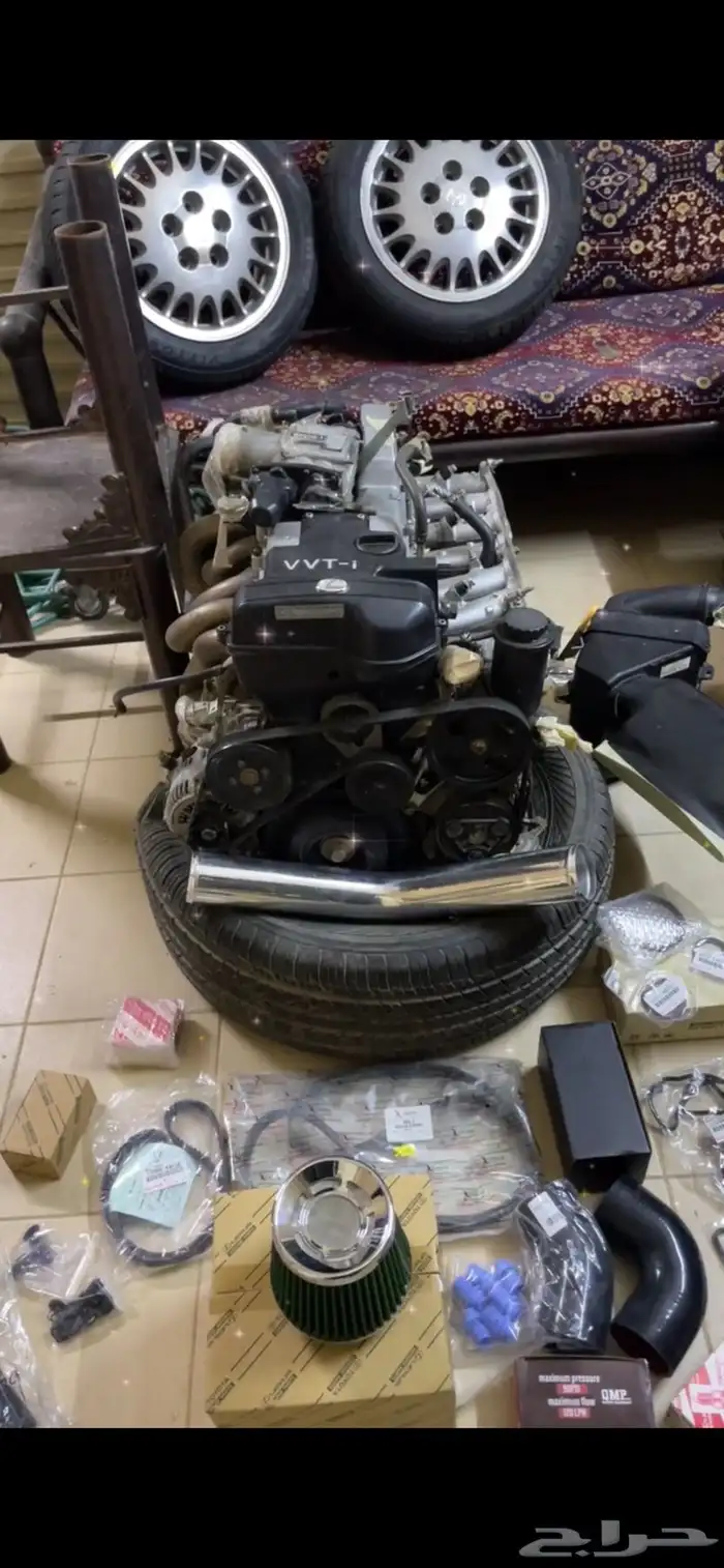 كرسيدا عليها محرك 2jz 8