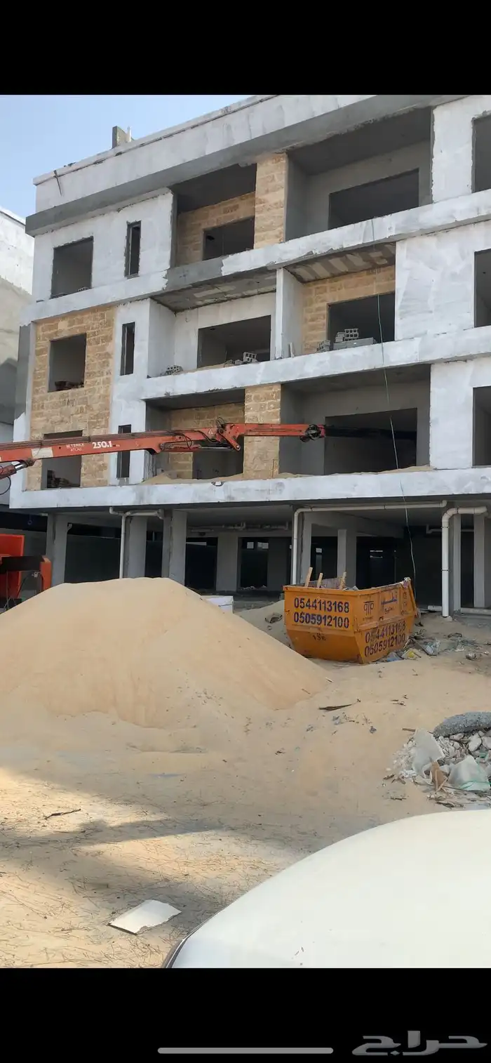 توريد رمل مع كرين كباش لرفع مواد البناء 2