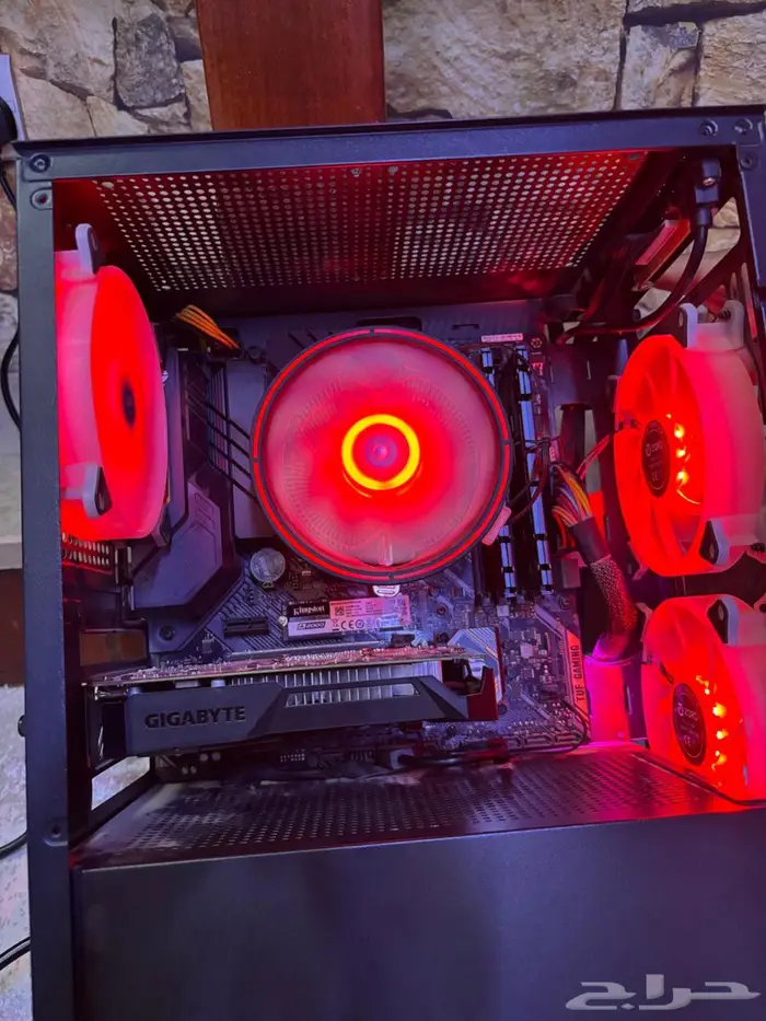 المواصفات  كرت الشاشة 1050TI المساحة 1 تيرا .المعالج RYZEN 1