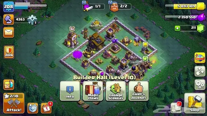 حساب كلاش تاون 13 ماكس 6