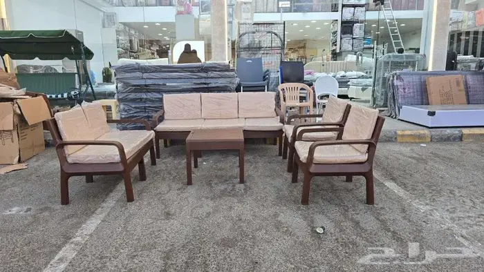 طقم جلسة خارجية بلاستيك جديد 4