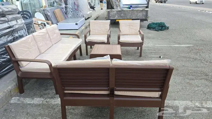 طقم جلسة خارجية بلاستيك جديد 7