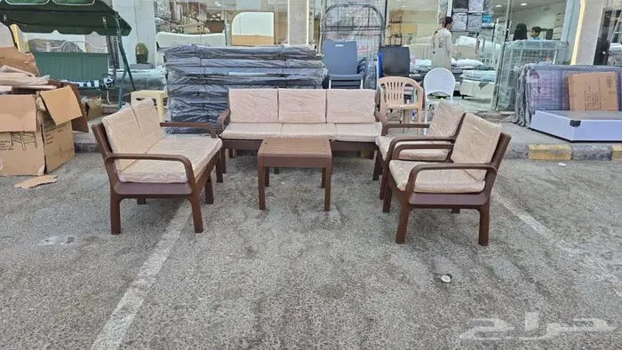 طقم جلسة خارجية بلاستيك جديد 3