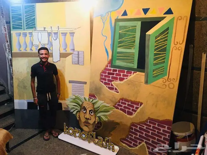 رسام جرافيتي بالرياض 34