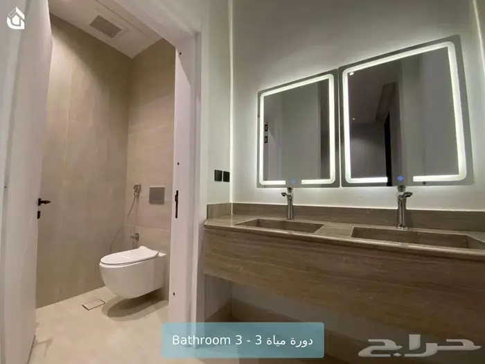 دور 3 غرف و3 دورات مياه بالنرجس 12