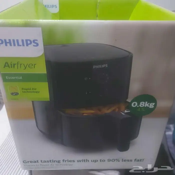 قلايه فيليبس اصلي تم الشراء من شهرين فقط 4.1 لتر 1400 وات 0