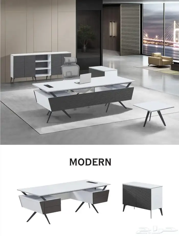 مودرن مكتب العمل اجتماع الاستقبال كنب كرسي مكتب مدراء طقم 45