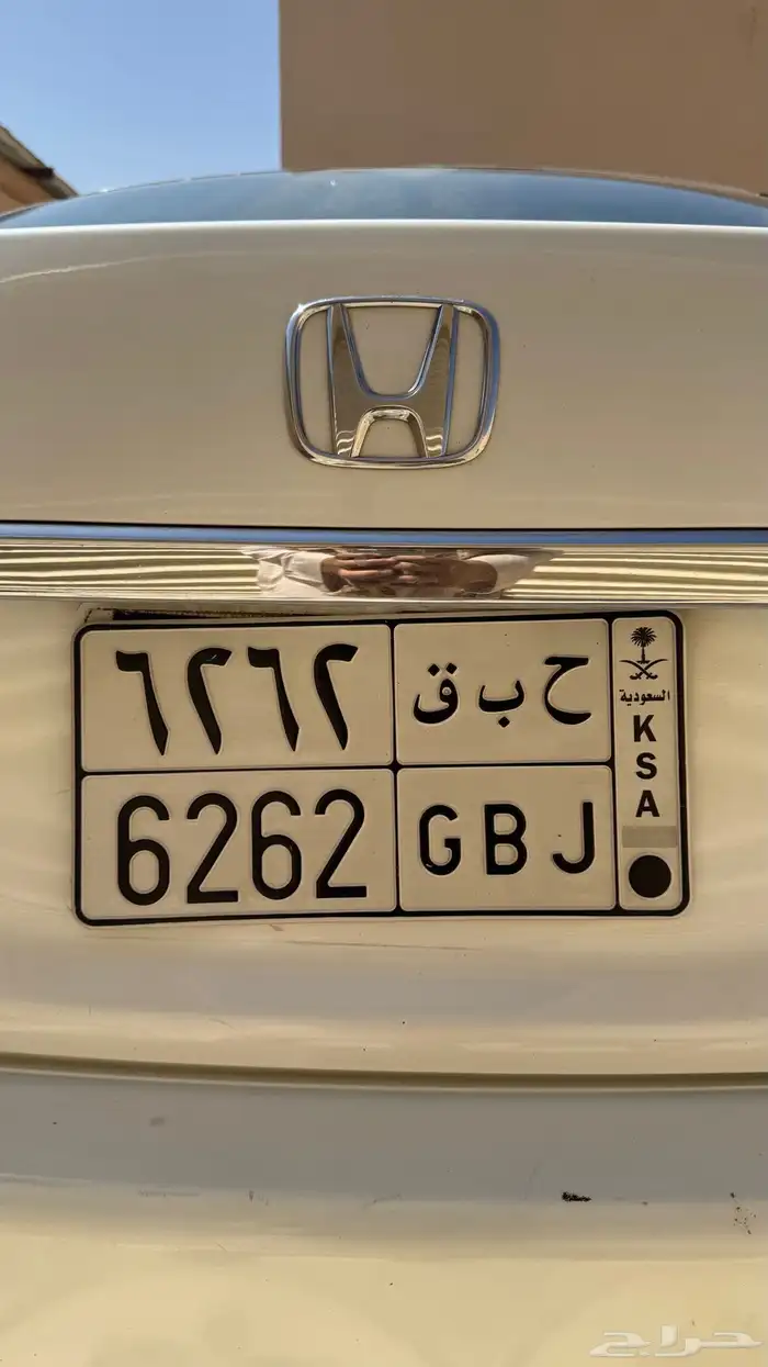للبيع لوحه ح ب ق 6262 0