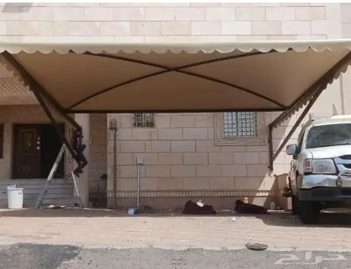 مظلات سواتر بيوت شعر قرميد هناجر مظله بيت شعر مكه جده 4