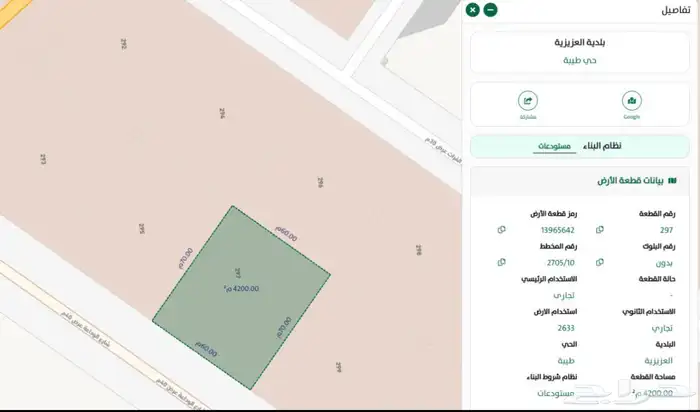 ارض مستودعات للبيع الرياض حي طيبة 4200 0