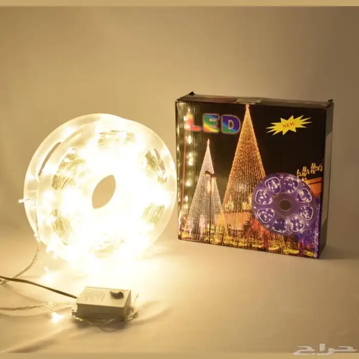 سلك اضاءة ليد LED لون أصفر متوفر 50 و 100 متر 0
