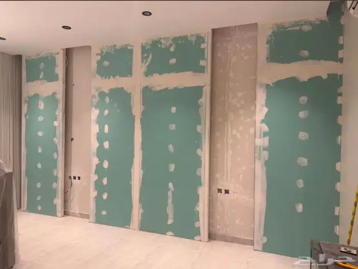 ديكورخلفيه سرير جبس بورد مع بديل الشيبورد 0